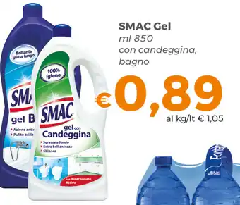 SMAC Gel ml 850 con candeggina, bagno