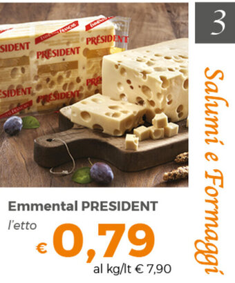 Emmental PRESIDENT l'etto