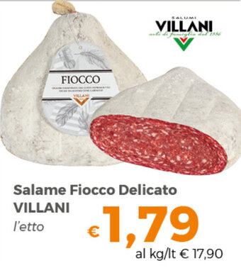 Tocal Salame Fiocco Delicato VILLANI l'etto offerta