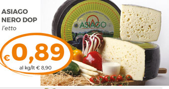 Tocal Asiago Nero Dop l'etto offerta
