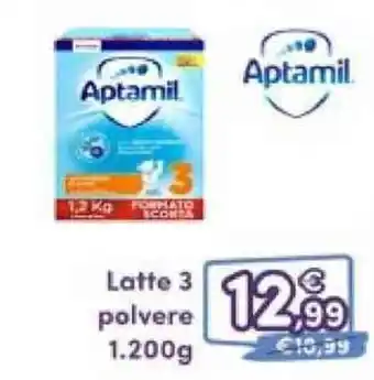 B di Bimbi Aptamil Latte 3 polvere 1.200g offerta