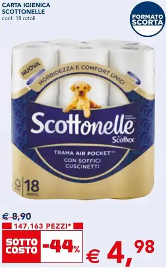 Esselunga Scottonelle Carta Igienica 18 rotoli offerta
