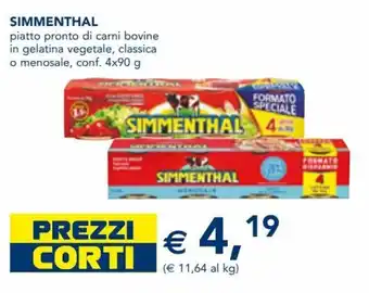Esselunga Simmenthal 4x90 g offerta