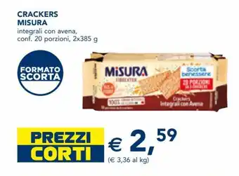 Esselunga Misura Crackers 2x385 g offerta
