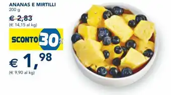 Esselunga Ananas e Mirtilli 200 g offerta