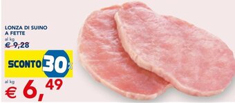 Esselunga Lonza di Suino a Fette offerta