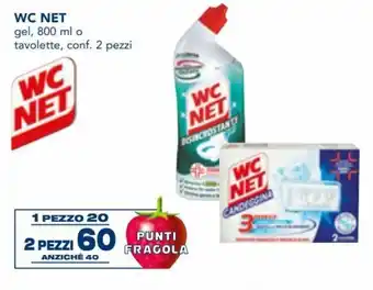 Esselunga Wc Net Gel 800 ml, Tavolette 2 pezzi offerta