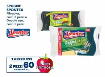 Esselunga Spontex Spugne 3 pezzi/2 pezzi offerta