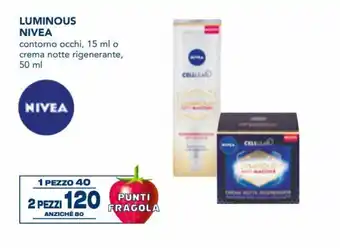 Esselunga Nivea Luminous 15 ml o 50 ml offerta