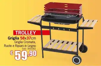 Trolley Griglia 58x37 cm