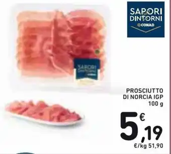 Spazio Conad Sapori & Dintorni Prosciutto di Norcia IGP 100 g offerta