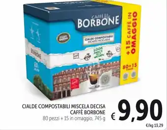 Spazio Conad Caffè Borbone Cialde Compostabili Miscela Decisa 745 g offerta