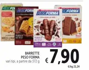 Spazio Conad Pesoforma Barrette 372 g offerta