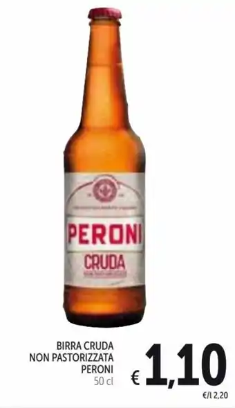 Spazio Conad Peroni Cruda Non Pastorizzata Birra 50 cl offerta