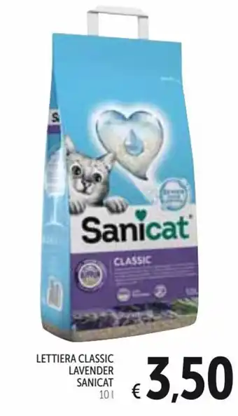 Spazio Conad Sanicat Lettiera Classic Lavender 10 l offerta