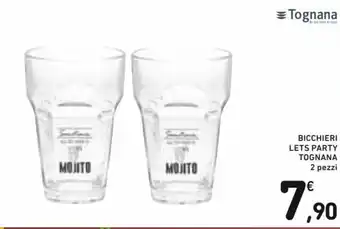 Spazio Conad Tognana Bicchieri Lets Party 2 pezzi offerta