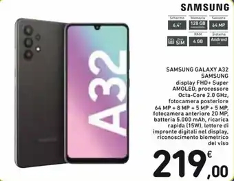Spazio Conad Samsung Galaxy A32 offerta