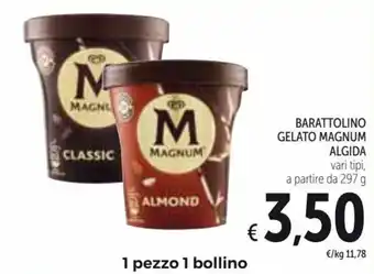 Spazio Conad Algida Magnum Barattolino Gelato 297 g offerta