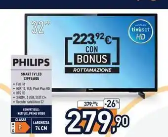 Unieuro Smart tv led offerta