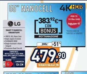 Unieuro Smart tv offerta