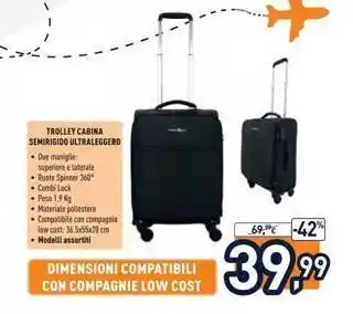 Unieuro Valigie trolley offerta