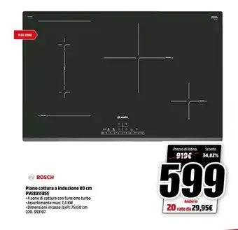 MediaWorld Piano cottura a induzione offerta