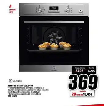 MediaWorld Forno da incasso a64 offerta