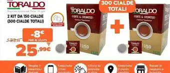 Toraldo whapelle eerste and tables lifestyle 2 kit da 150 cialde (300 cialde totali) 300 cialde toraldo totali oraldo forte