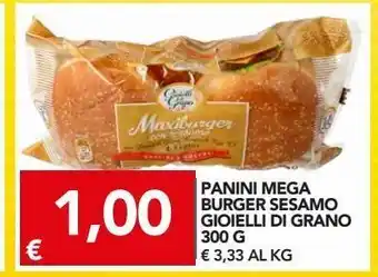Panini mega burger sesamo gioielli di grano 300 g