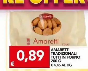 Amaretti tradizionali tutti in forno 200 g