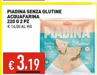 Piadina senza glutine acquafarina
