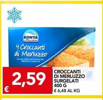 TuoDi Croccanti di merluzzo surgelati 400 g offerta