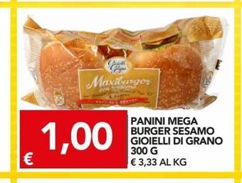 Panini mega burger sesamo gioielli di grano 300 g
