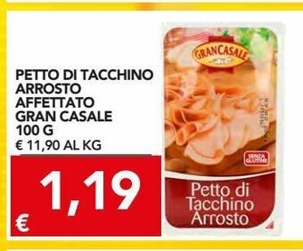 TuoDi Petto di tacchino arrosto affettato gran casale 100 g offerta