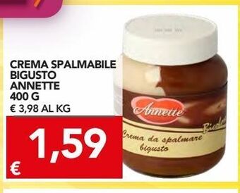 Crema spalmabile bigusto annette 400 g