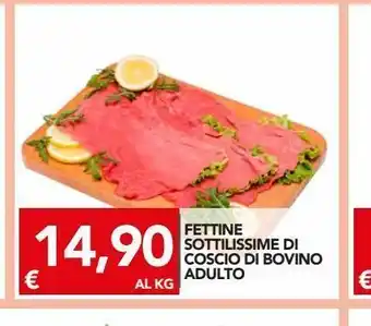 TuoDi Fettine sottilissime di coscia di bovino adulto offerta
