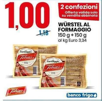 Töbias Würstel Al Formaggio 150 g + 150 g