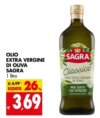 Tigros Sagra Olio Extra Vergine Di Oliva 1 litro offerta