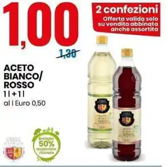 Eurospin Aceto Bianco/Rosso 1l + 1l offerta