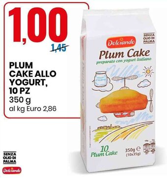 Eurospin Dolciando Plum Cake Allo Yogurt, 10 pz 350 g offerta