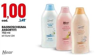 Eurospin Near Bagnoschiuma Assortiti 750 ml offerta