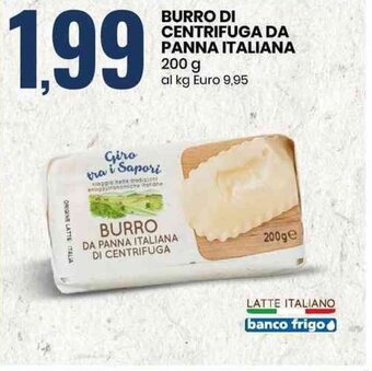 Eurospin Giro tra i Sapori Burro Di Centrifuga Da Panna Italiana 200 g offerta