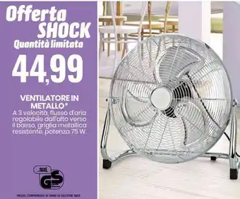 Eurospin Ventilatore in Metallo offerta