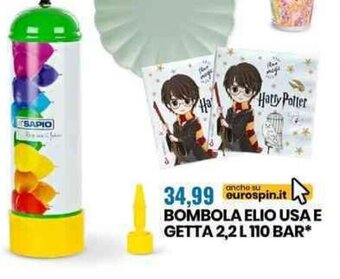 Bombola Elio Usa e Getta 2,2 L 110 Bar