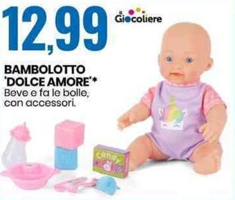 Eurospin Il Giocoliere Bambolotto 'Dolce Amore' offerta