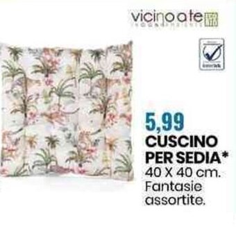 Eurospin Cuscino per Sedia 40 x 40 cm offerta