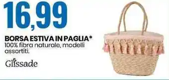 Eurospin Glissade Borsa Estiva in Paglia offerta