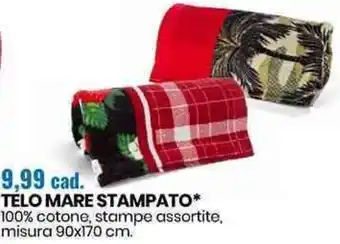 Eurospin Telo Mare Stampato 90x170 cm offerta