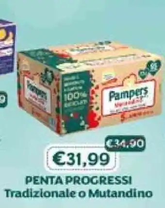 B di Bimbi Pampers Penta Progressi Tradizionale o Mutandino offerta