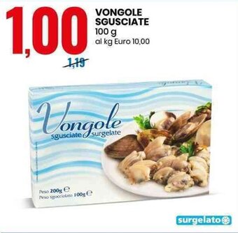 Eurospin Vongole Sgusciate 100 g offerta